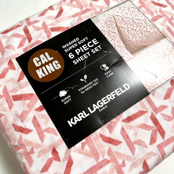 Karl Lagerfeld Bedding New Karl Lagerfeld California King 6 Piece